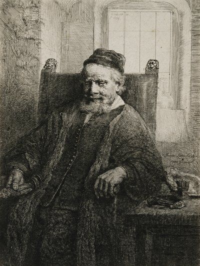 Jan Lutma, the Elder, Goldsmith and Sculptor by Rembrandt van Rijn